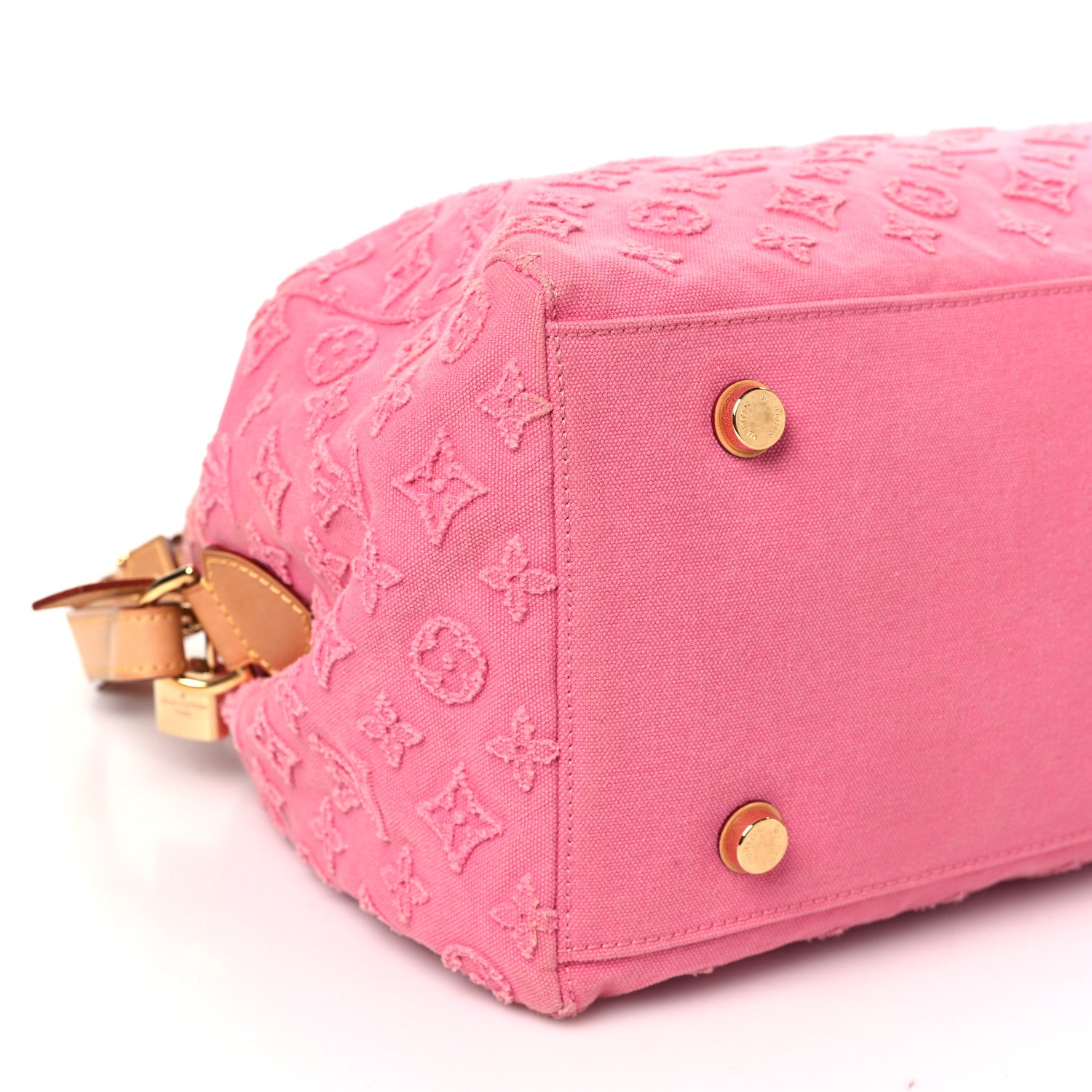 Louis Vuitton Denim Monogram Stone Speedy Bandouliere 35 Rose 9 of 11