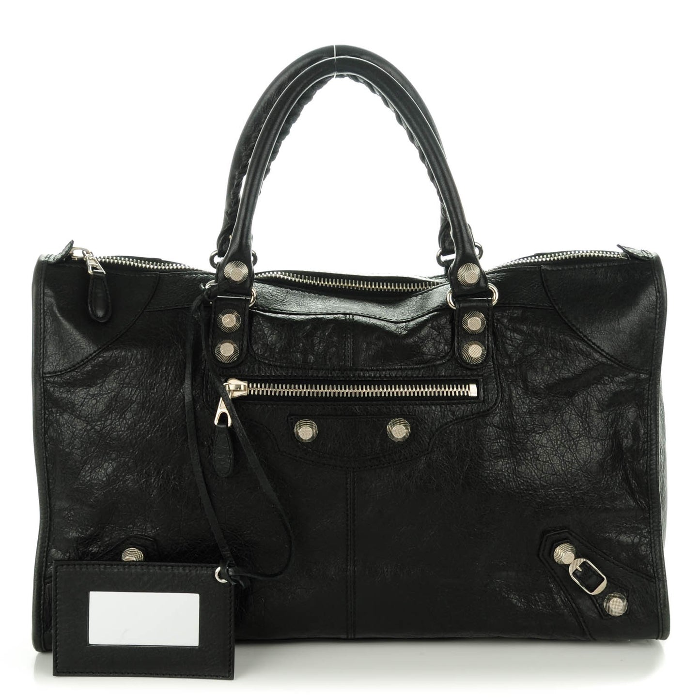 Agneau Giant 21 Silver Hardware Work Black