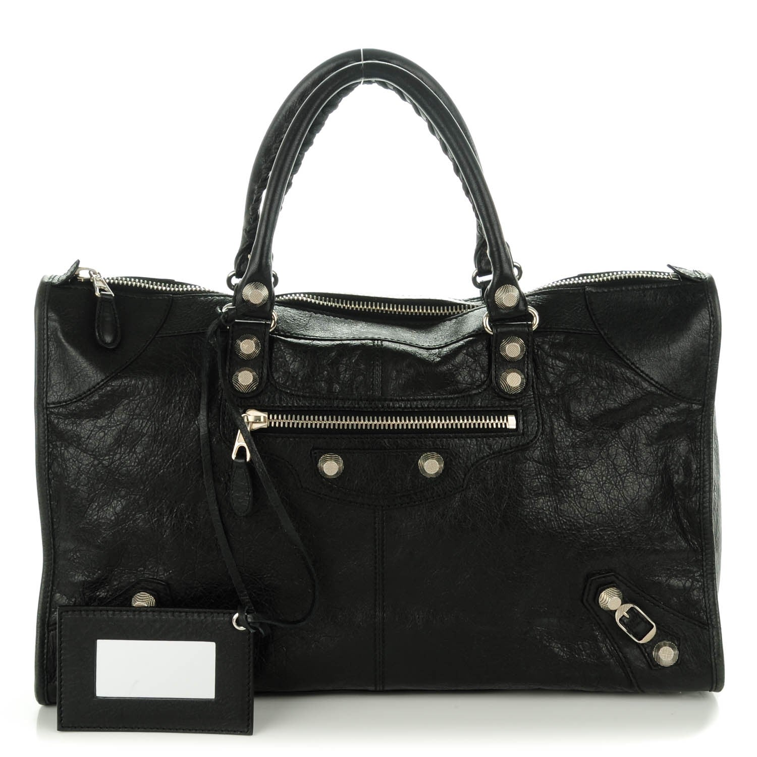 Balenciaga Agneau Giant 21 Silver Hardware Work Black 1 of 8