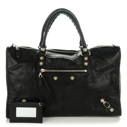 Balenciaga Agneau Giant 21 Silver Hardware Work Black 1 of 8
