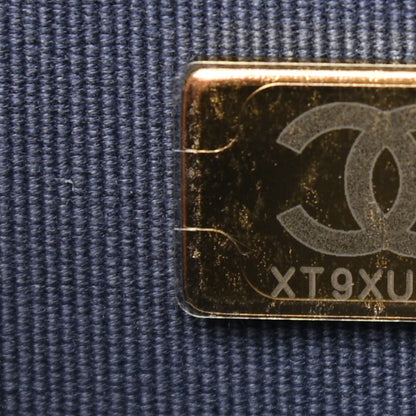 Chanel Denim Printed Wallet On Chain WOC Dark Blue 7 of 11