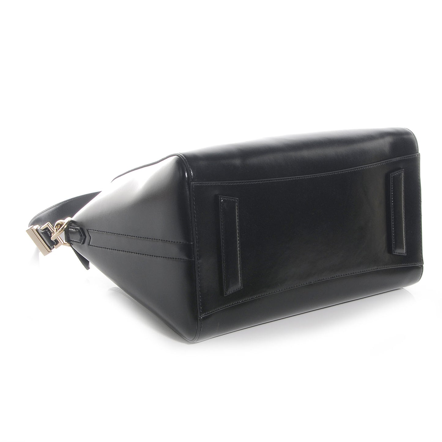 Shiny Lord Calfskin Medium Antigona Black