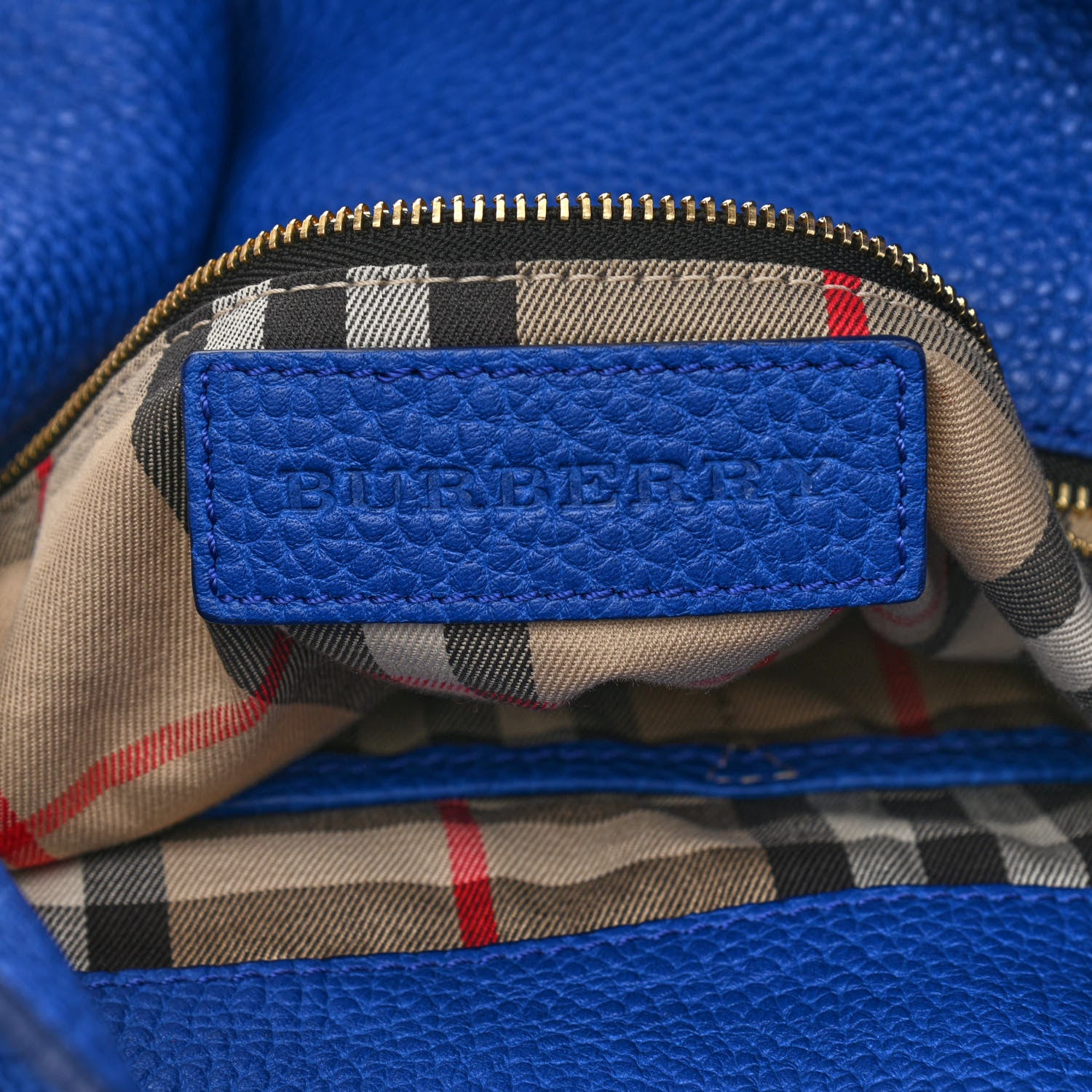 Burberry Grainy Calfskin Cale Hobo Brilliant Blue 6 of 12