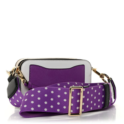 Marc Jacobs Saffiano Small Snapshot Camera Bag Moon White Multi 2 of 12