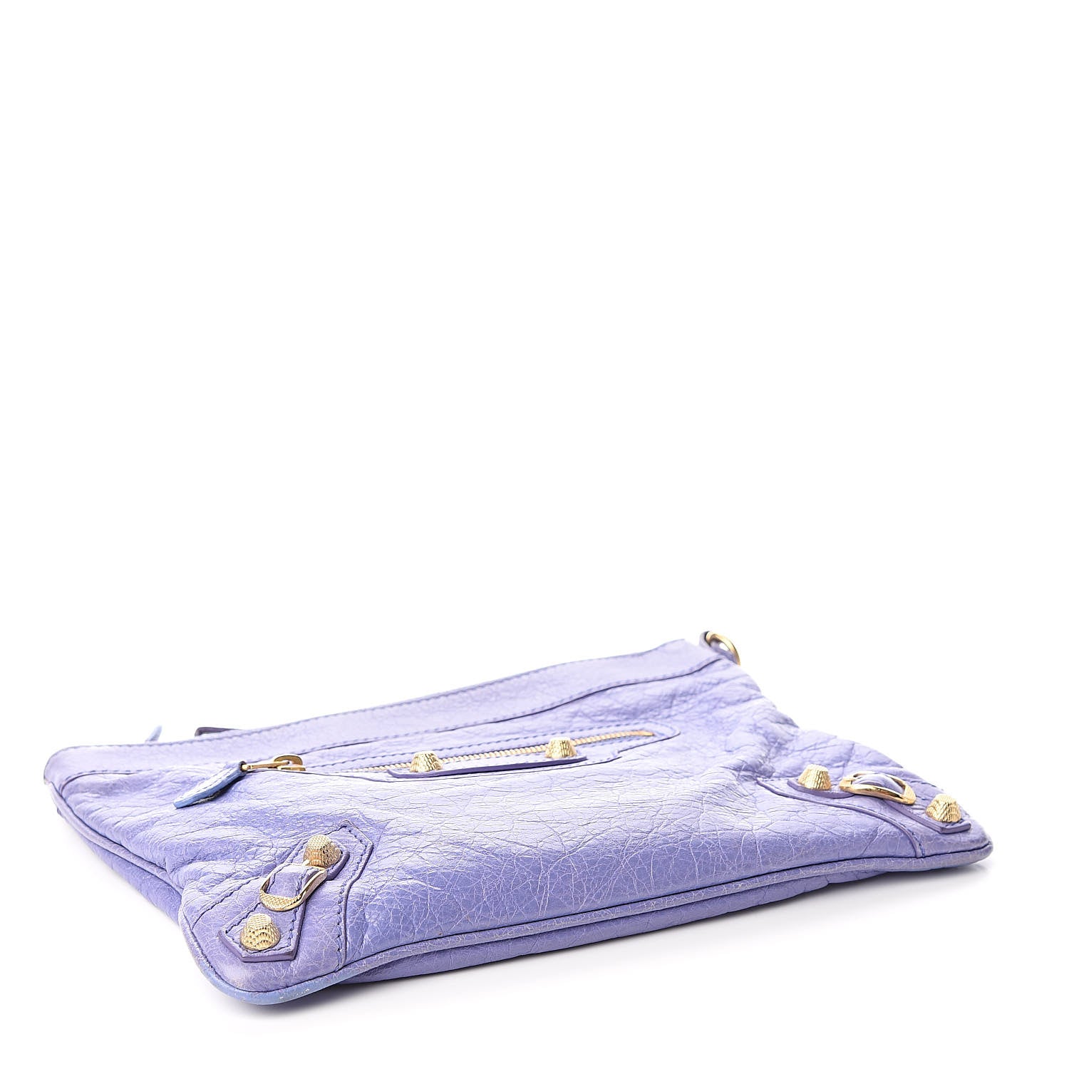 Balenciaga Agneau Giant 12 Gold Hardware Flat Handle Clutch Mauve 4 of 7