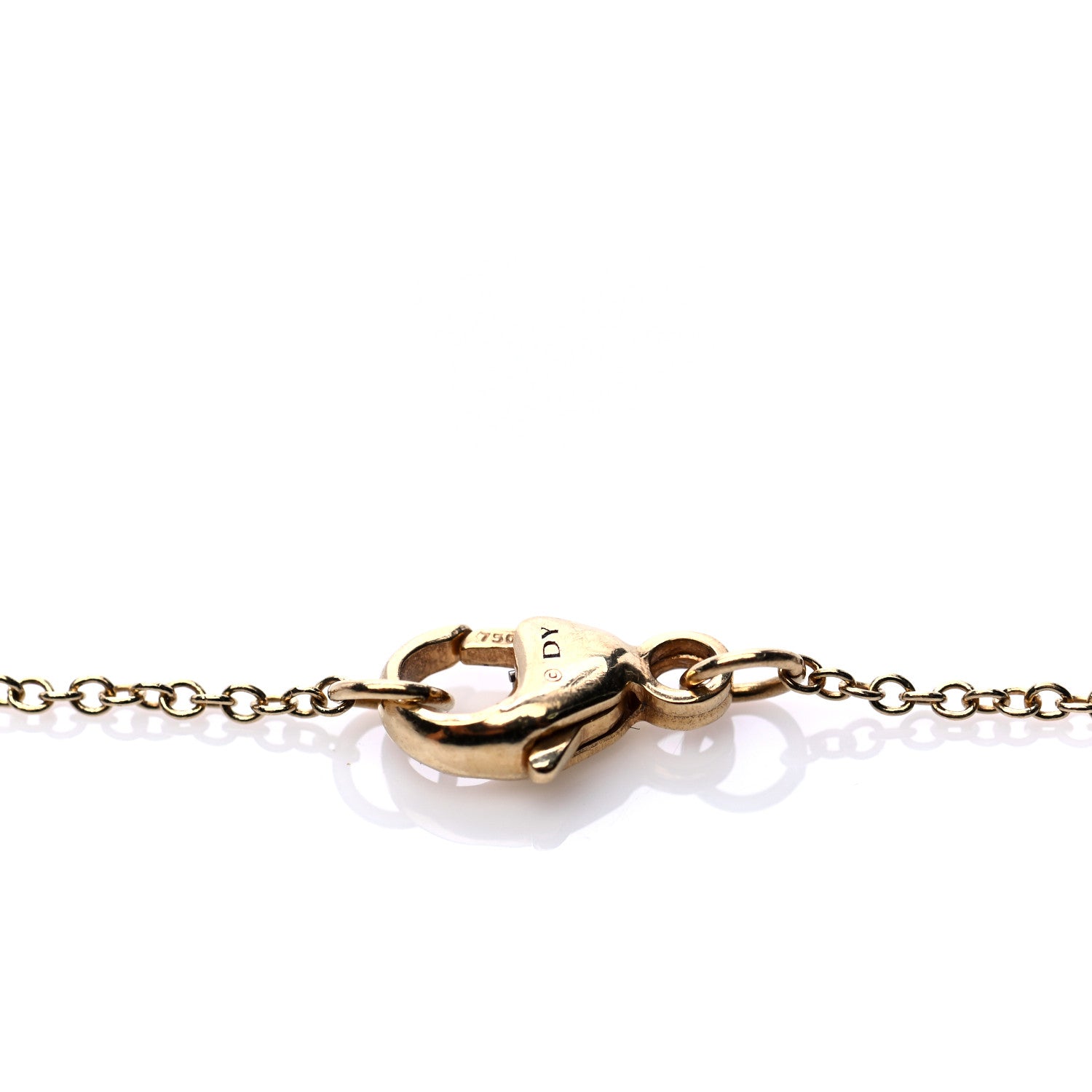 David Yurman 18K Yellow Gold Diamond Cable Collectibles Quatrefoil Pendant Necklace 6 of 6
