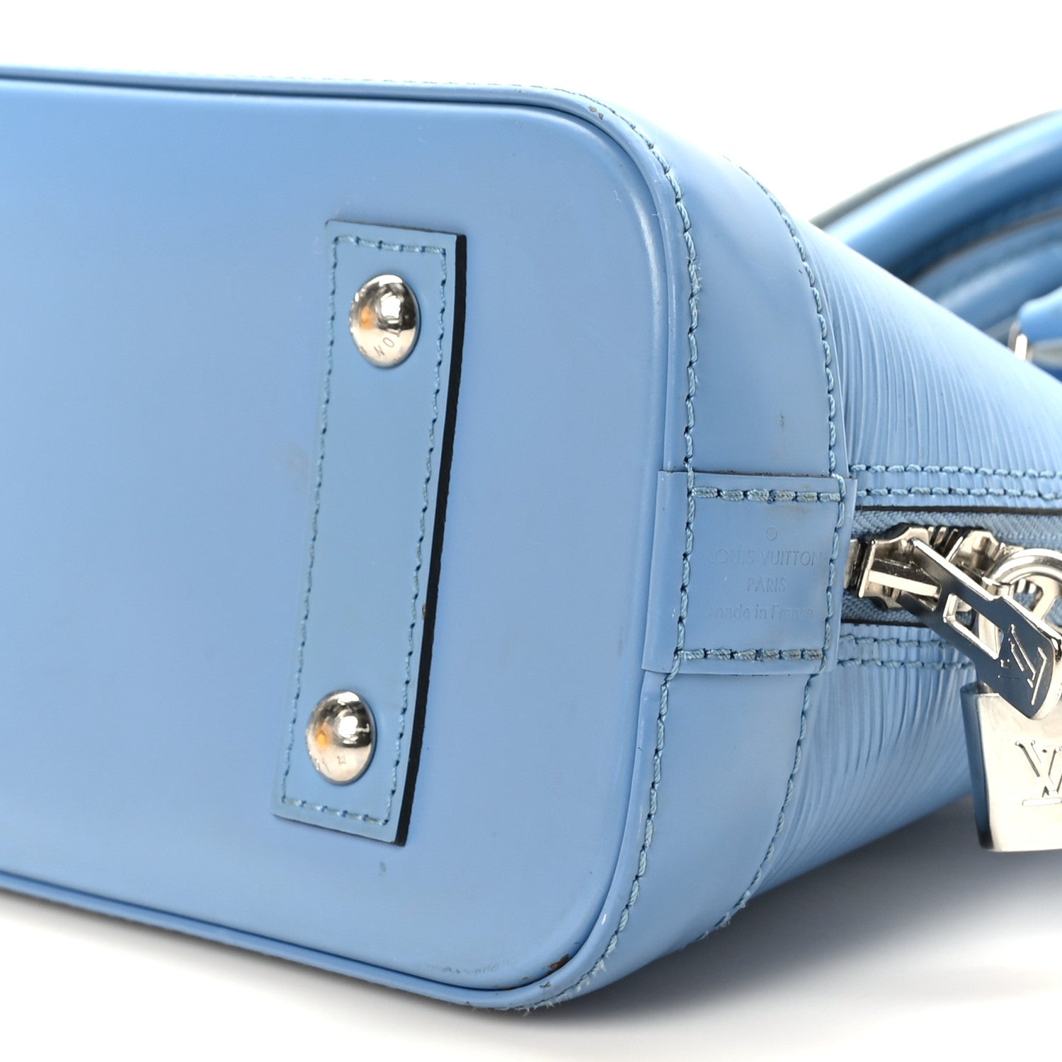 Louis Vuitton Epi Jacquard Alma BB Bleuet 8 of 9