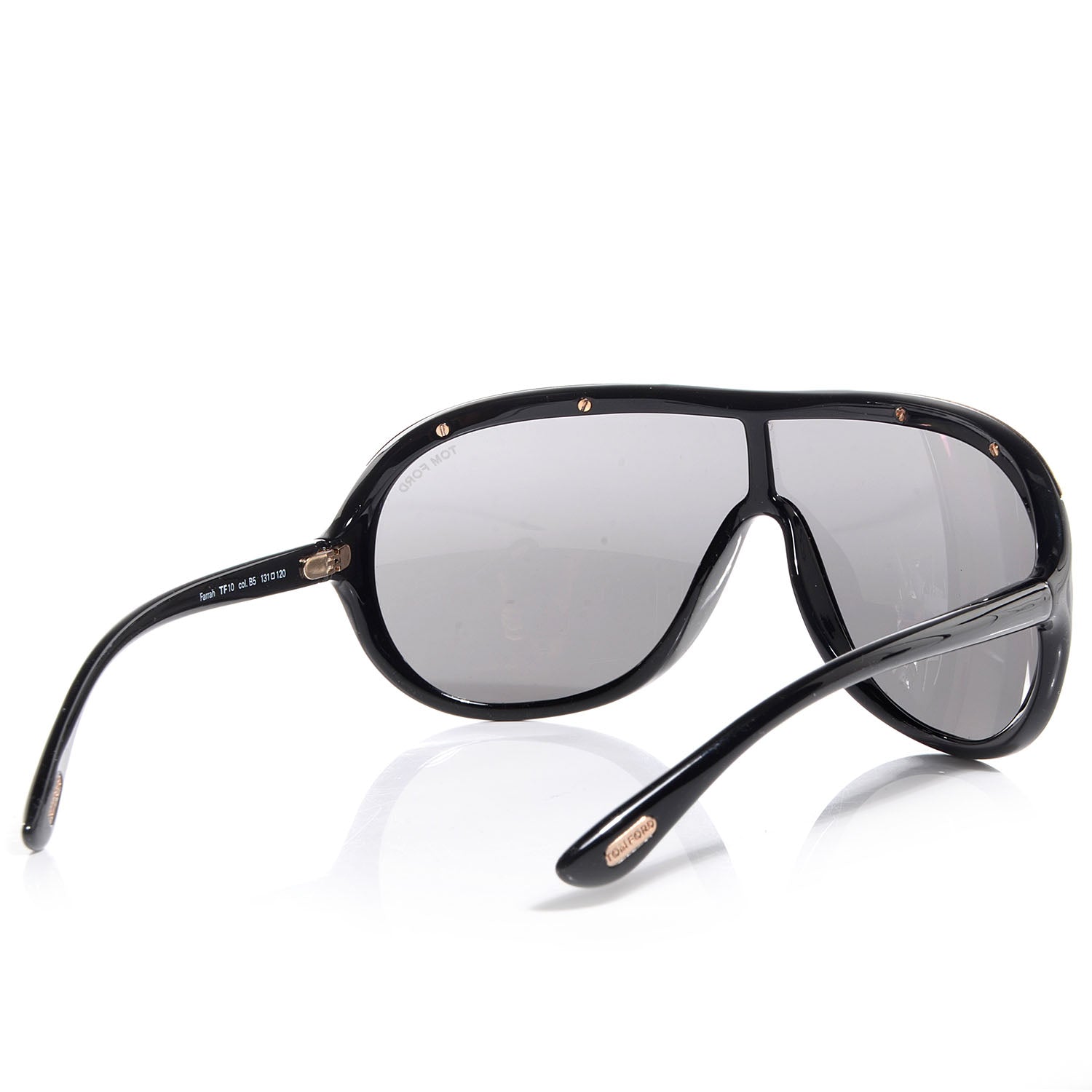 Tom Ford Aviator Farrah Sunglasses TF10 Black 2 of 6