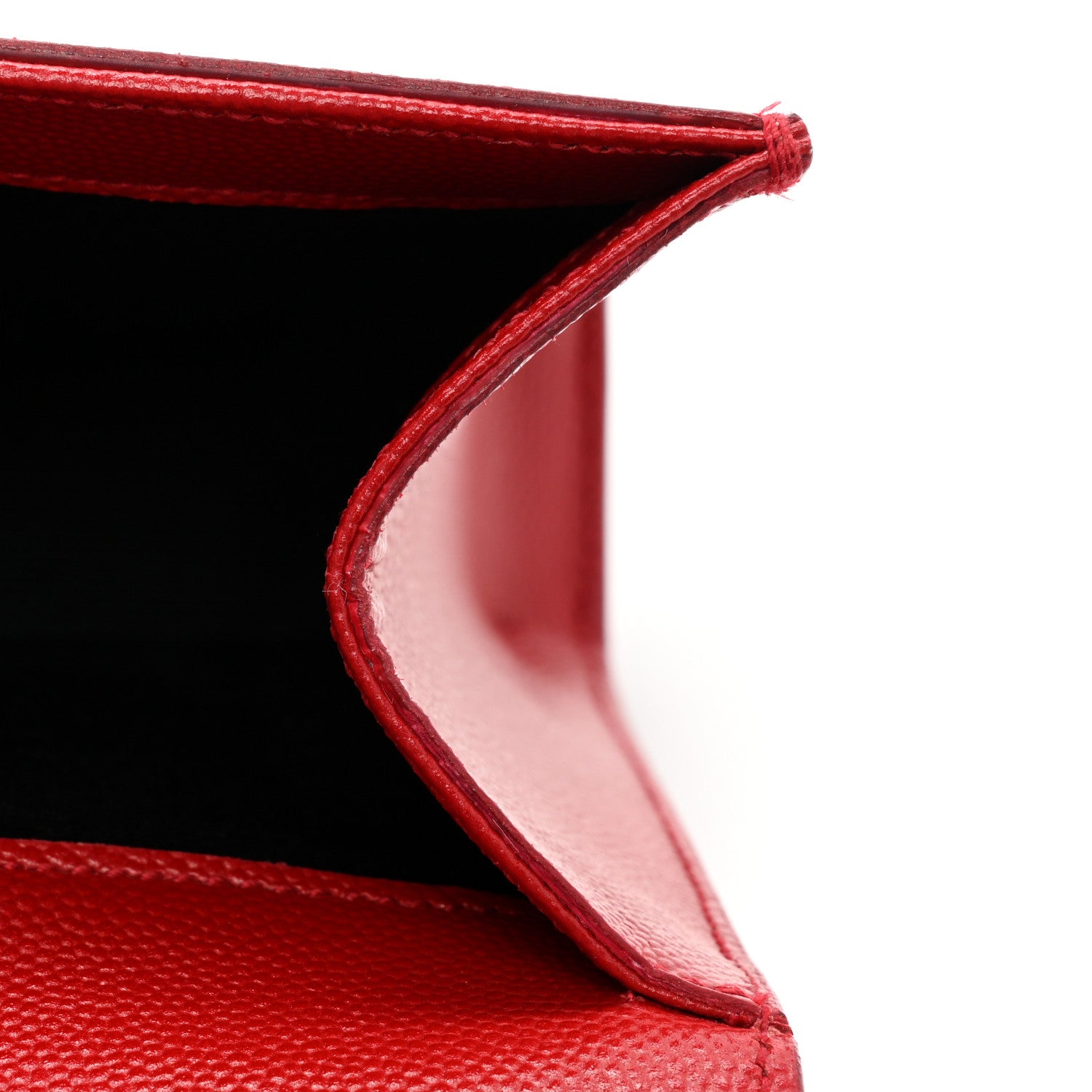 Saint Laurent Calfskin Monogram Cassandre Clutch Rouge Orient 13 of 20