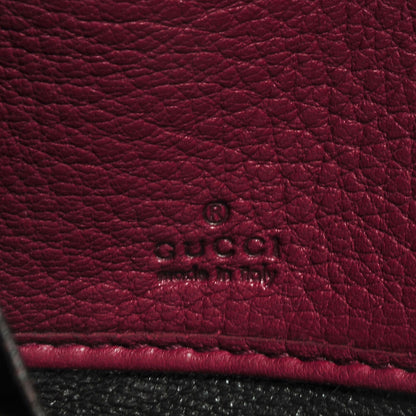 Gucci Leather Interlocking G Zip Around Wallet Red 6 of 7