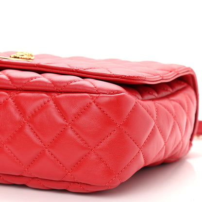 Versace Nappa Quilted Medusa Chain Crossbody Red 6 of 9