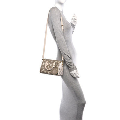 Louis Vuitton Empreinte Monogram Spring in the City Speedy Bandouliere 20 Kaki Beige Cream 2 of 8