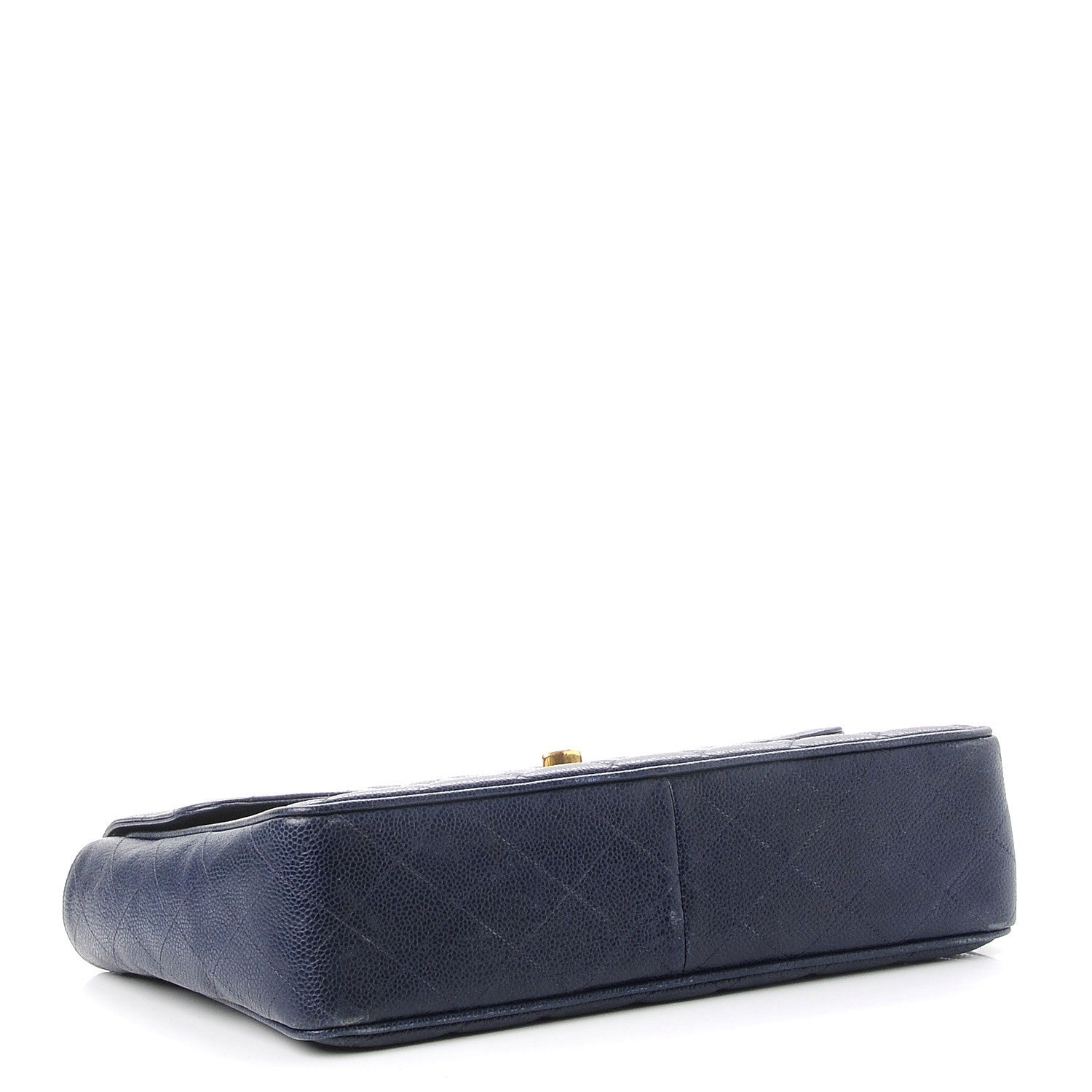Chanel Caviar Quilted Jumbo Single Flap Blue 5 of 13