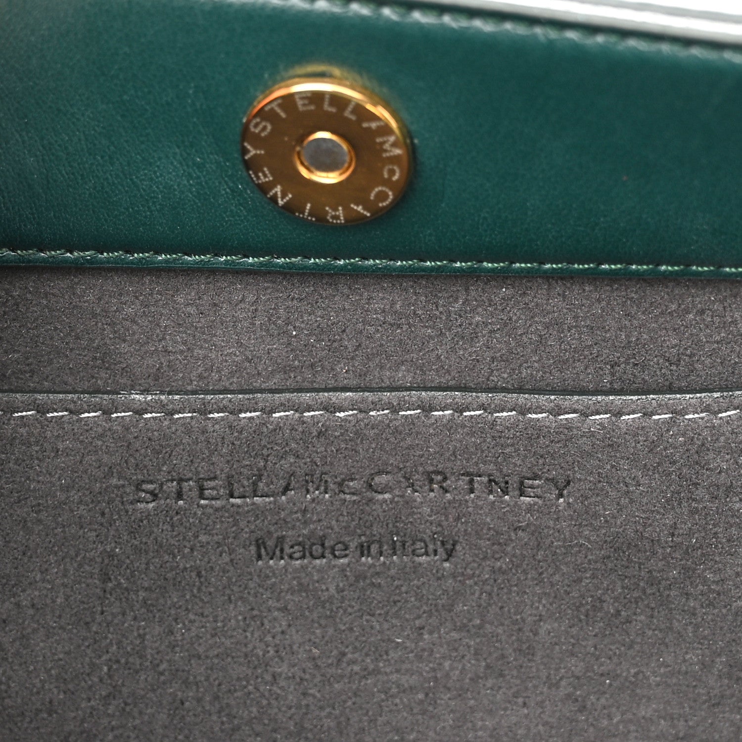 Stella McCartney Eco Alter Nappa Small Frayme Shoulder Bag Forest Green 6 of 12