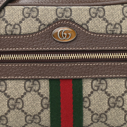 Gucci GG Supreme Monogram Web Mini Ophidia Shoulder Bag Brown 8 of 11