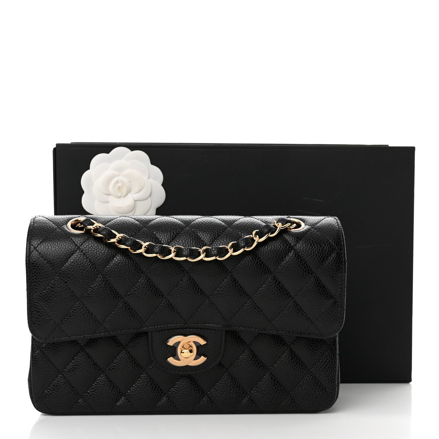 Chanel Caviar Quilted Small Double Flap Black 10 of 10