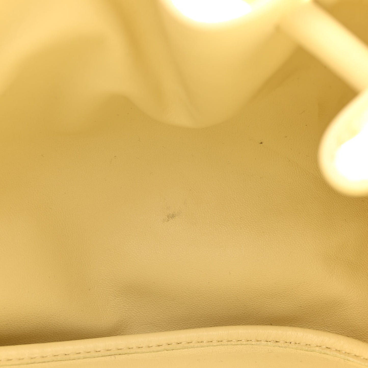 Lambskin Small Beak Triangle Flap Shoulder Bag Ice Cream