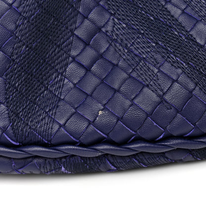 Bottega Veneta Embroidered Nappa Intrecciato Large Veneta Hobo Atlantic 13 of 13