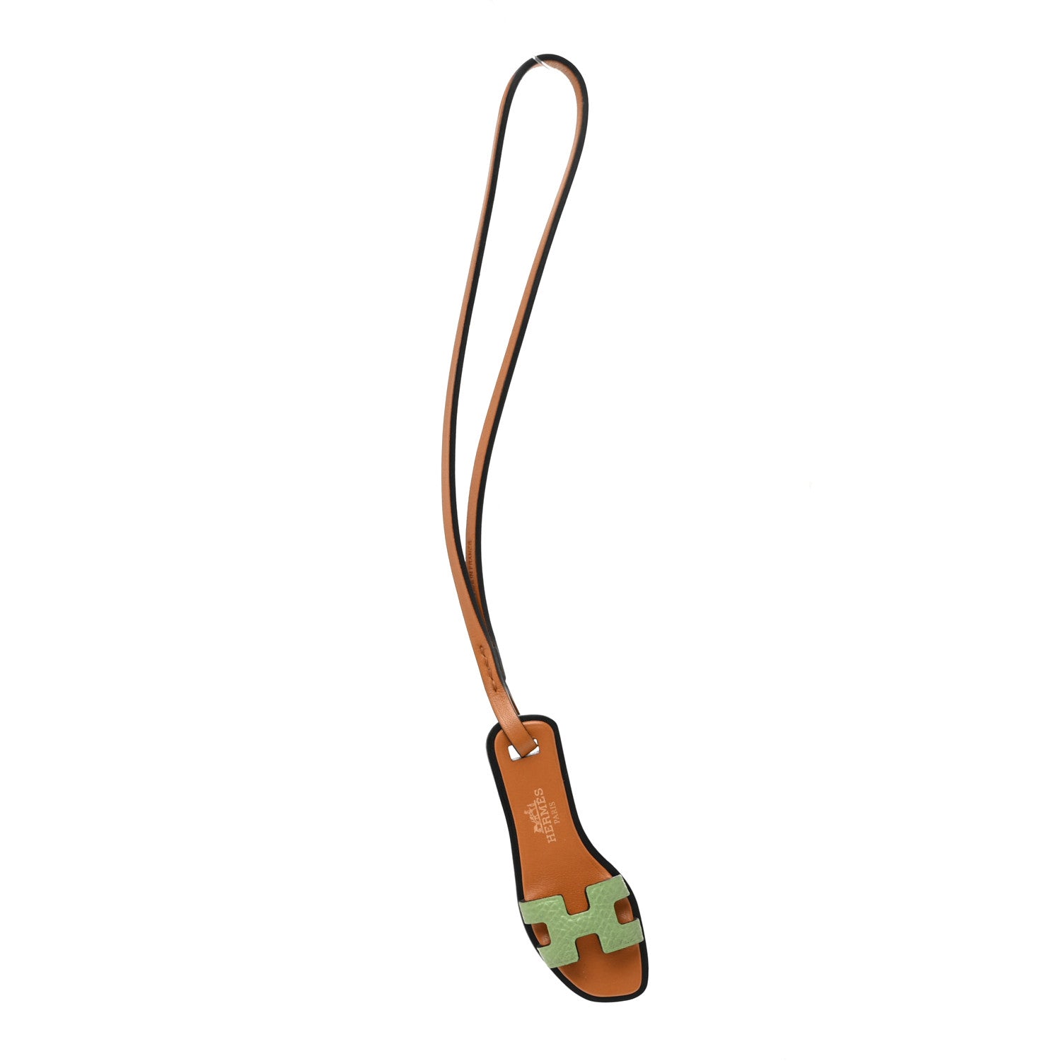 Hermes Epsom Butler Calfskin Hunter Oran Nano Bag Charm Sable Vert Criquet 1 of 5