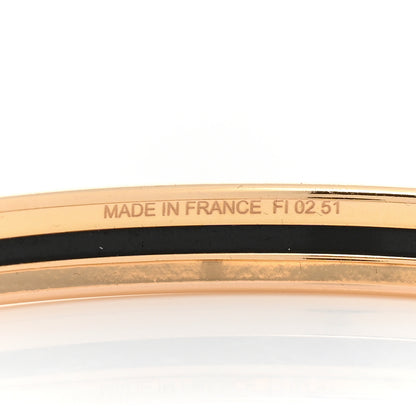 Hermes Enamel Uni Bangle 62 Black 5 of 5