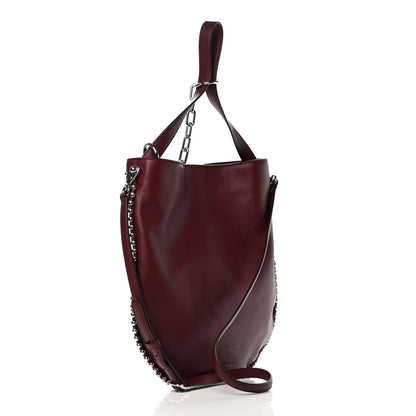 Alexander Wang Pebbled Calfskin Studded Roxy Hobo Burgundy 4 of 12