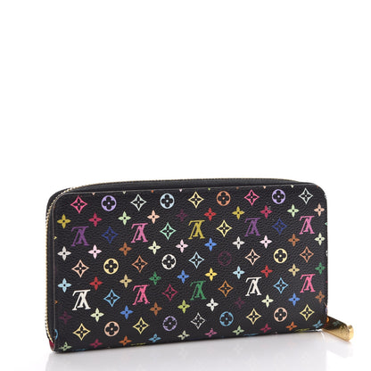 Louis Vuitton Monogram Multicolor Zippy Wallet Black Grenade 3 of 12