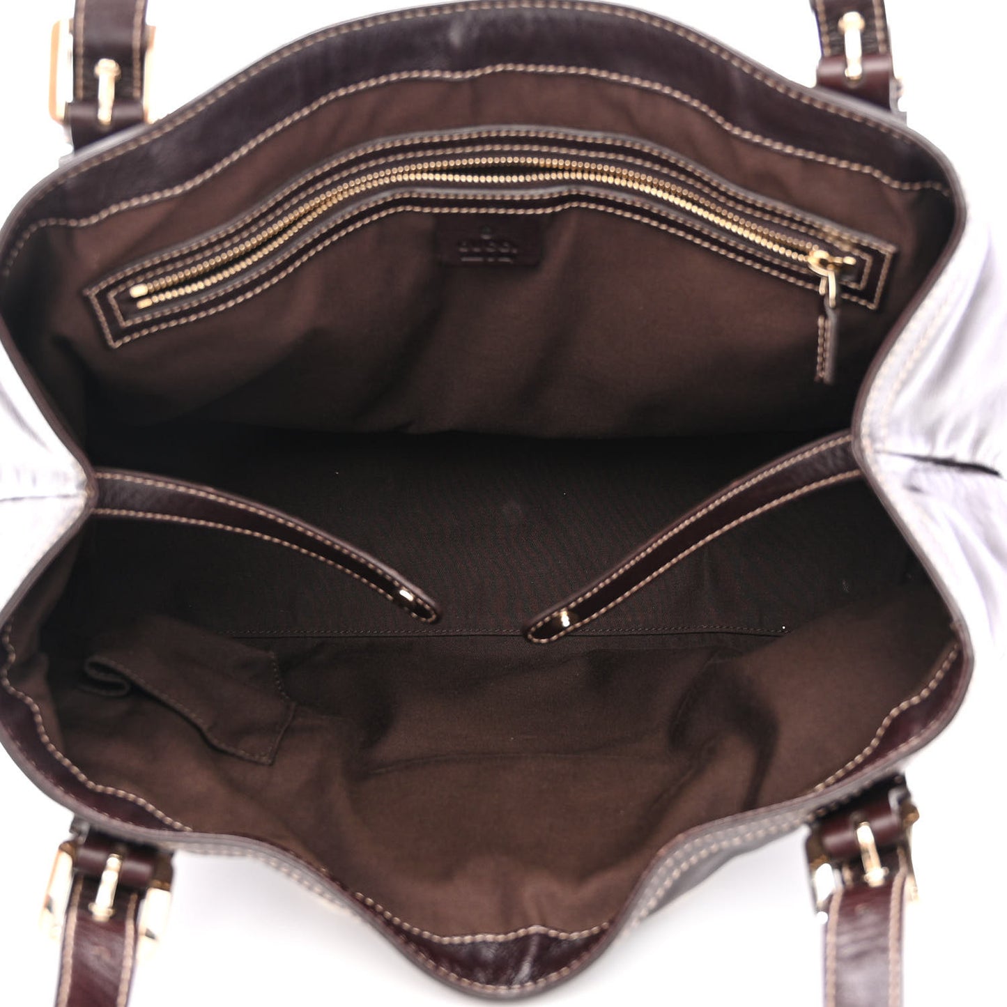 Calfskin Medium Britt Tote Dark Brown