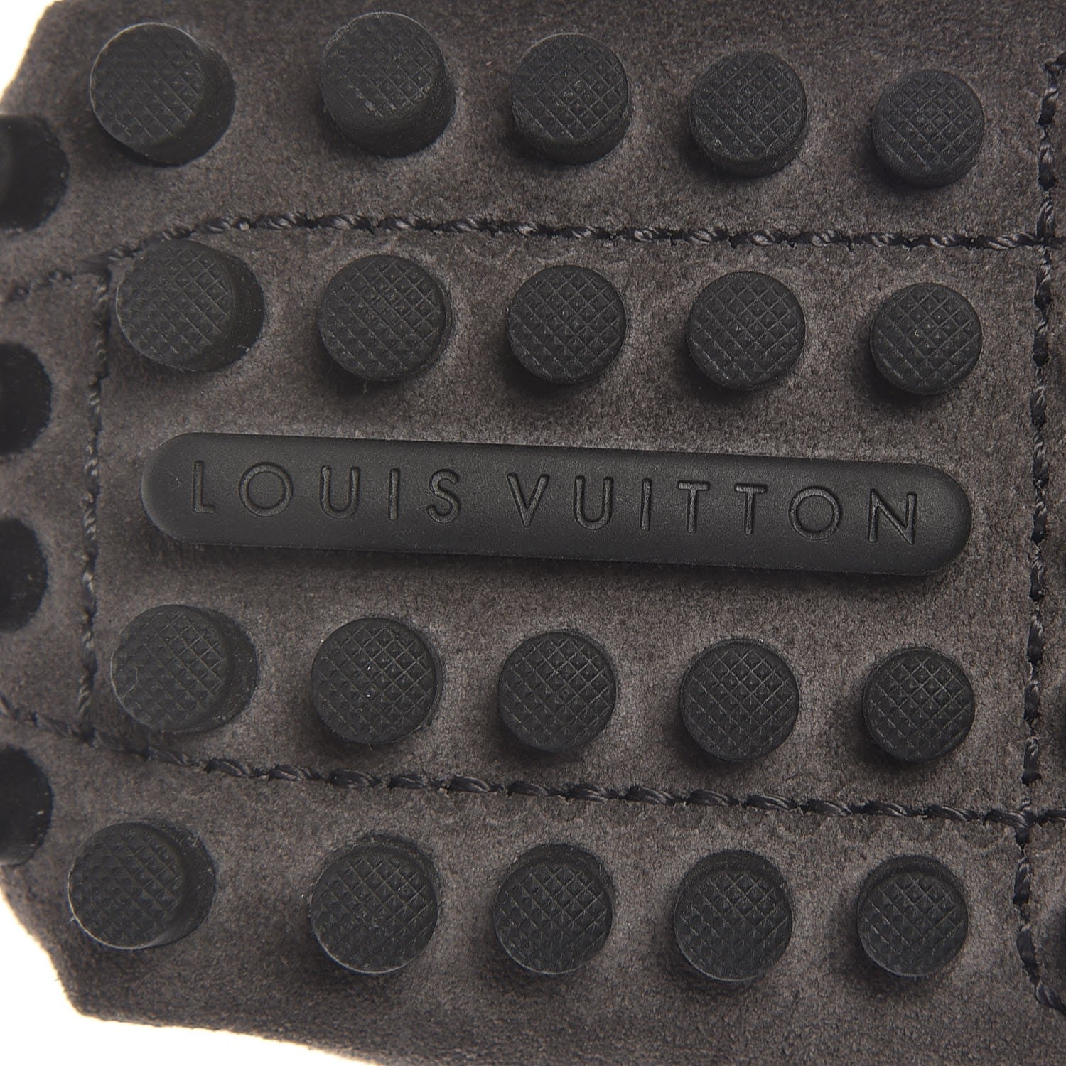Louis Vuitton Men's Suede Hockenheim Loafers 8.5 Grey 9 of 12