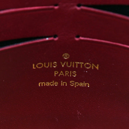 Louis Vuitton Damier Ebene Vavin Chain Wallet Red 6 of 16