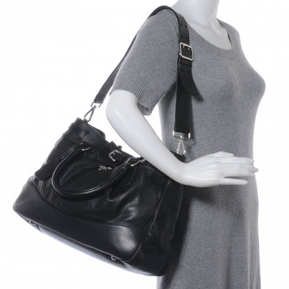 Prada Vitello Soft Shopping Tote Nero Black 2 of 9