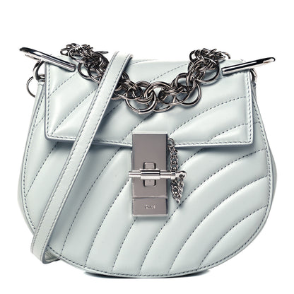 Chloe Calfskin Quilted Mini Drew Bijou Shoulder Bag Airy Grey 1 of 9