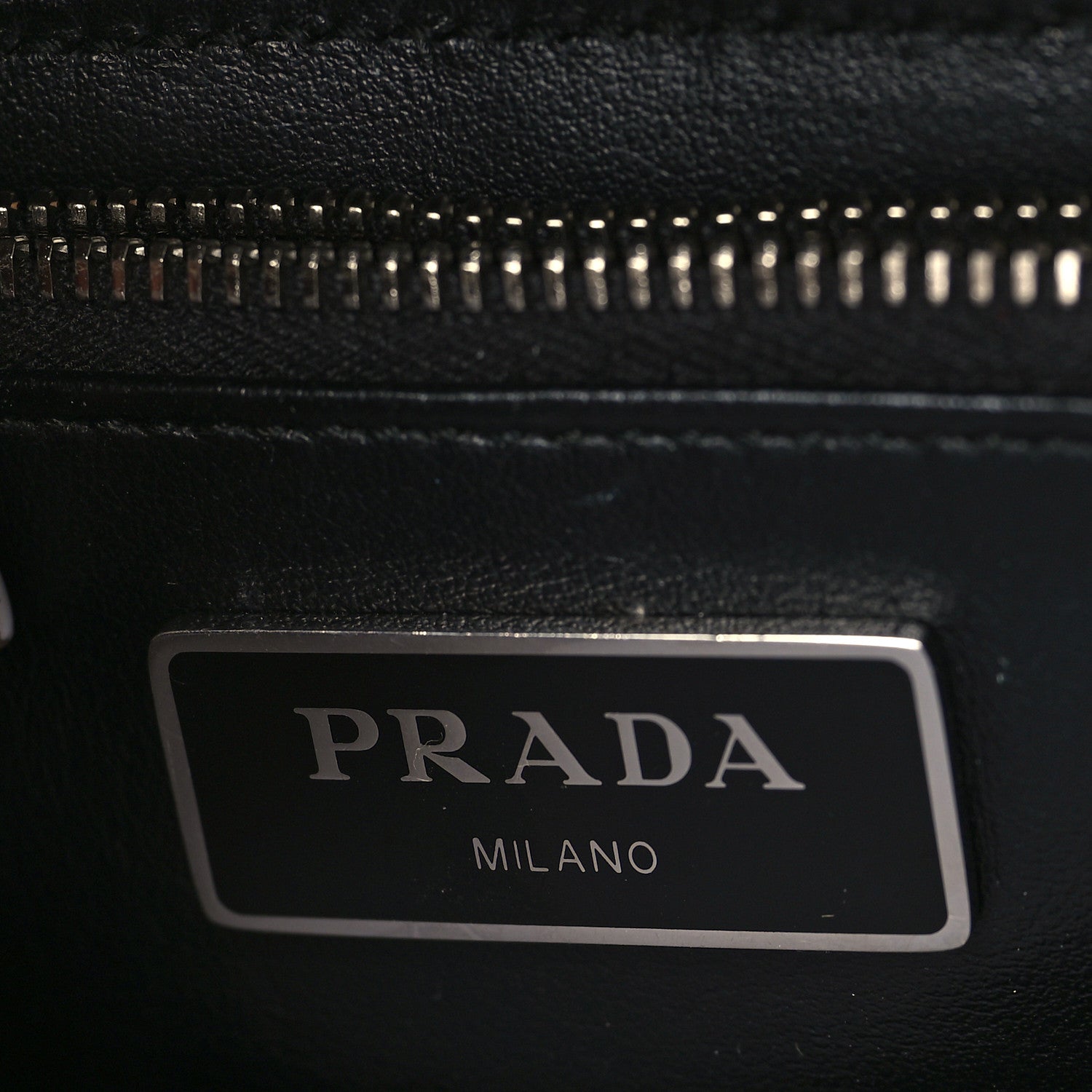 Prada Re-Nylon Spazzolato Double Pocket Buckle Shoulder Bag Black 6 of 9