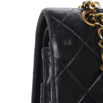 Chanel Lambskin Quilted Medium Double Flap Black 11 of 22