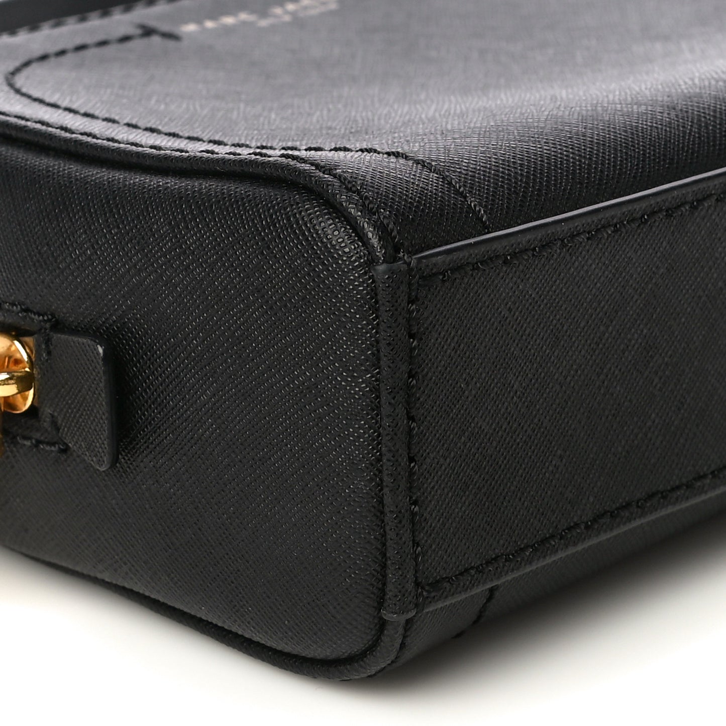 Saffiano Playback Boxed Dome Crossbody Black