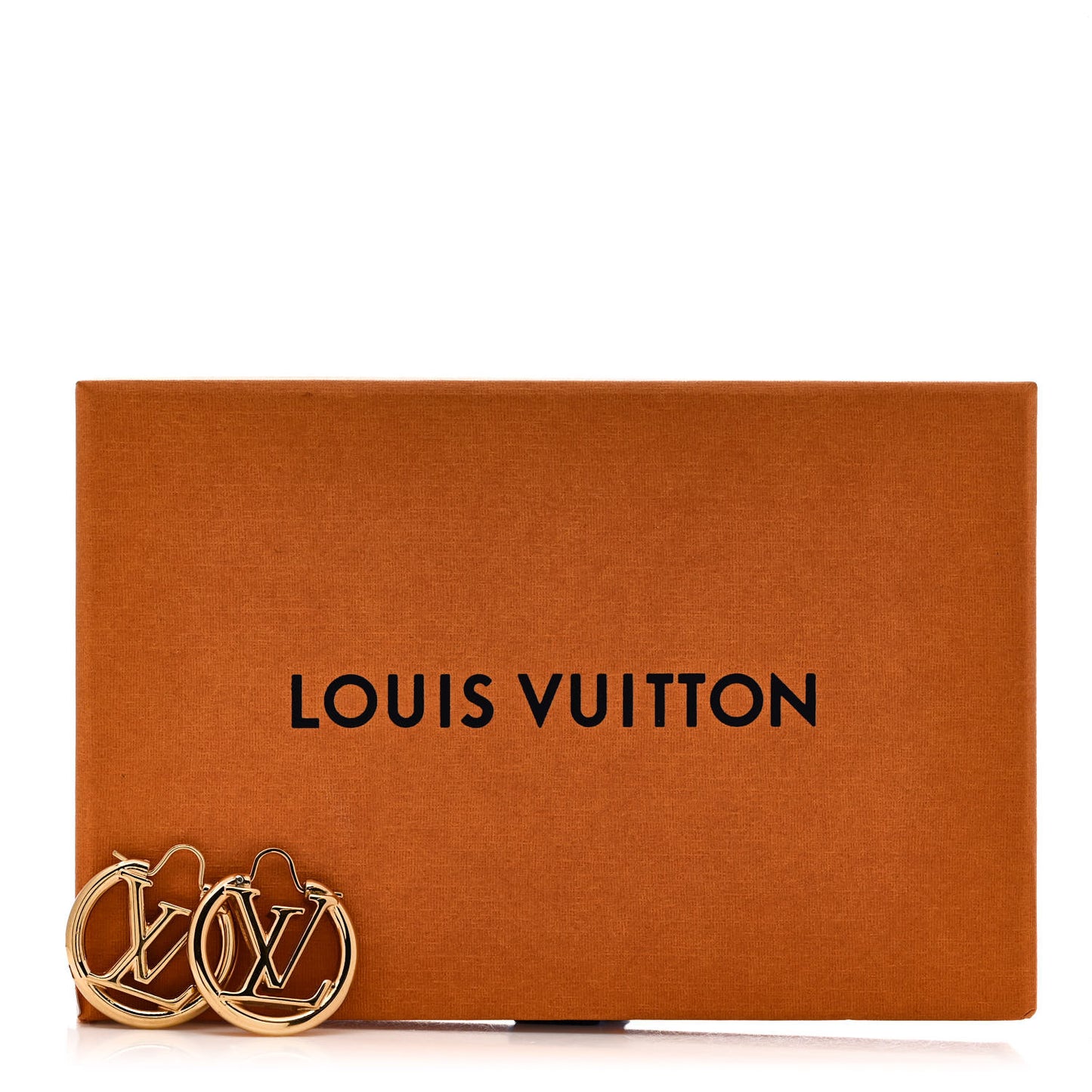 Metal Small Louise Hoop Earrings Gold