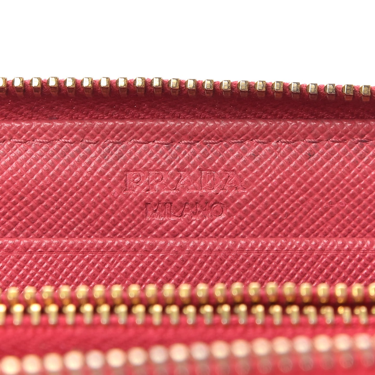 Saffiano Cuir Zip Around Wallet Ibisco Peonia
