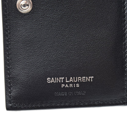 Saint Laurent Smooth Calfskin Compact Wallet Black 6 of 10
