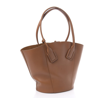 Bottega Veneta Calfskin Basket Tote Wood 5 of 10