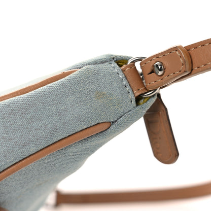 Christian Dior Denim Mini Saddle Pochette Blue 11 of 13