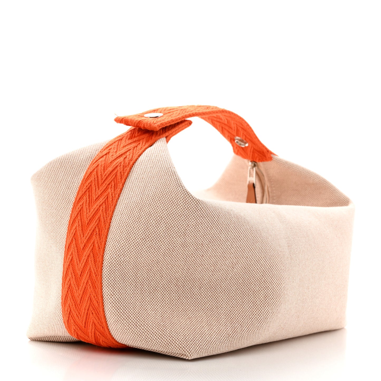 Canvas Large Bride-A-Brac Pouch Natural Orange