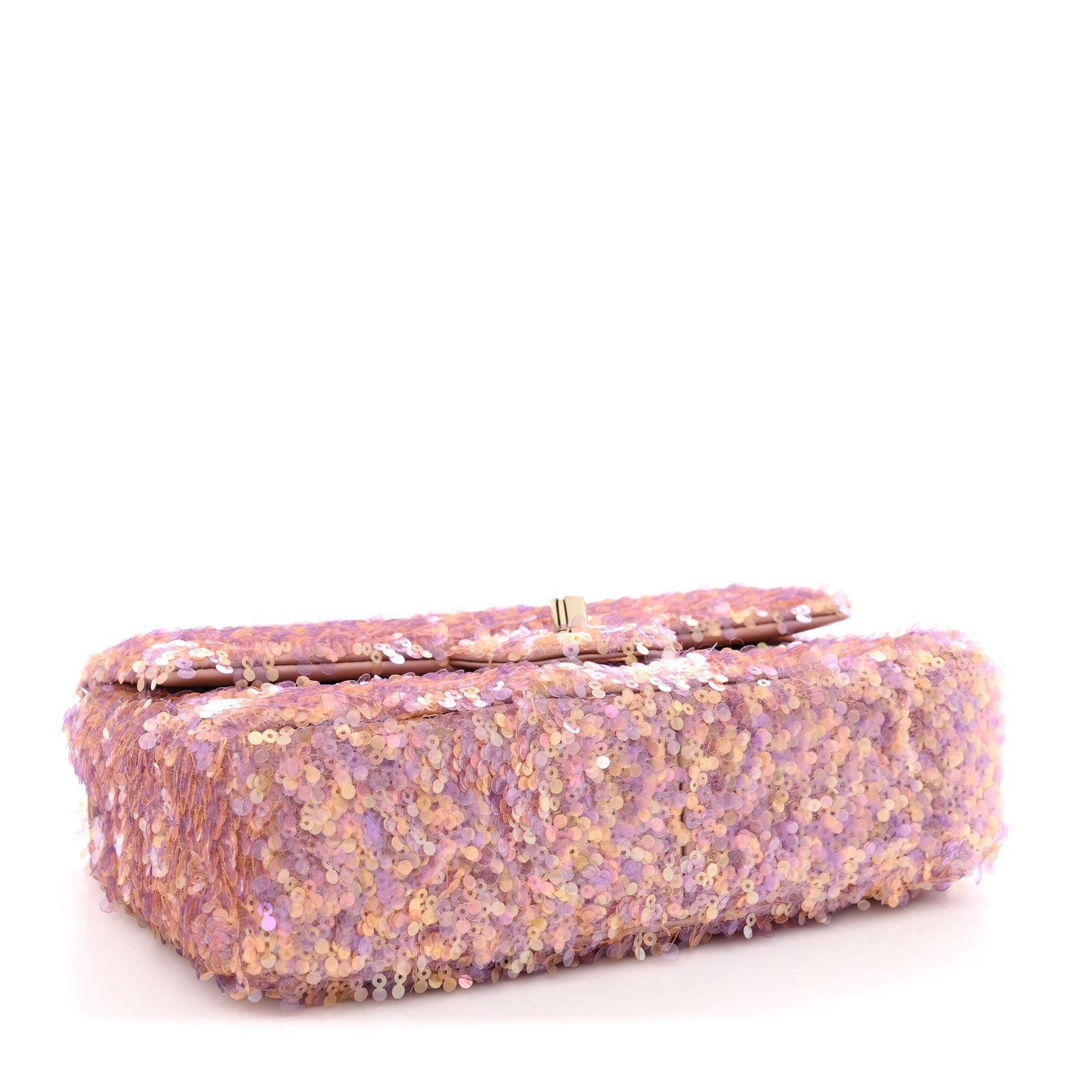 Chanel Sequin Small Single Flap Pink Light Pink 4 of 11
