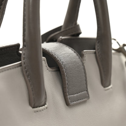 Saint Laurent Calfskin Suede Baby Monogram Downtown Cabas Grey 11 of 11