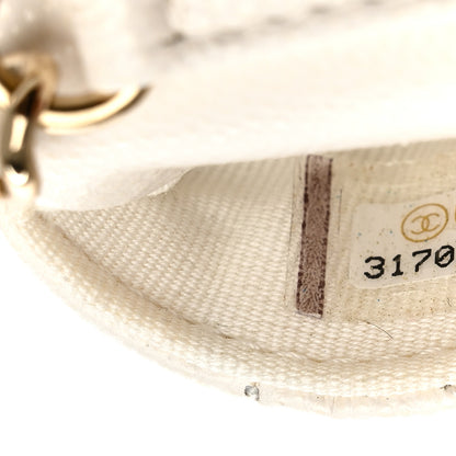 Chanel Caviar Quilted Belt Bag With Charms On Chain White 7 of 8