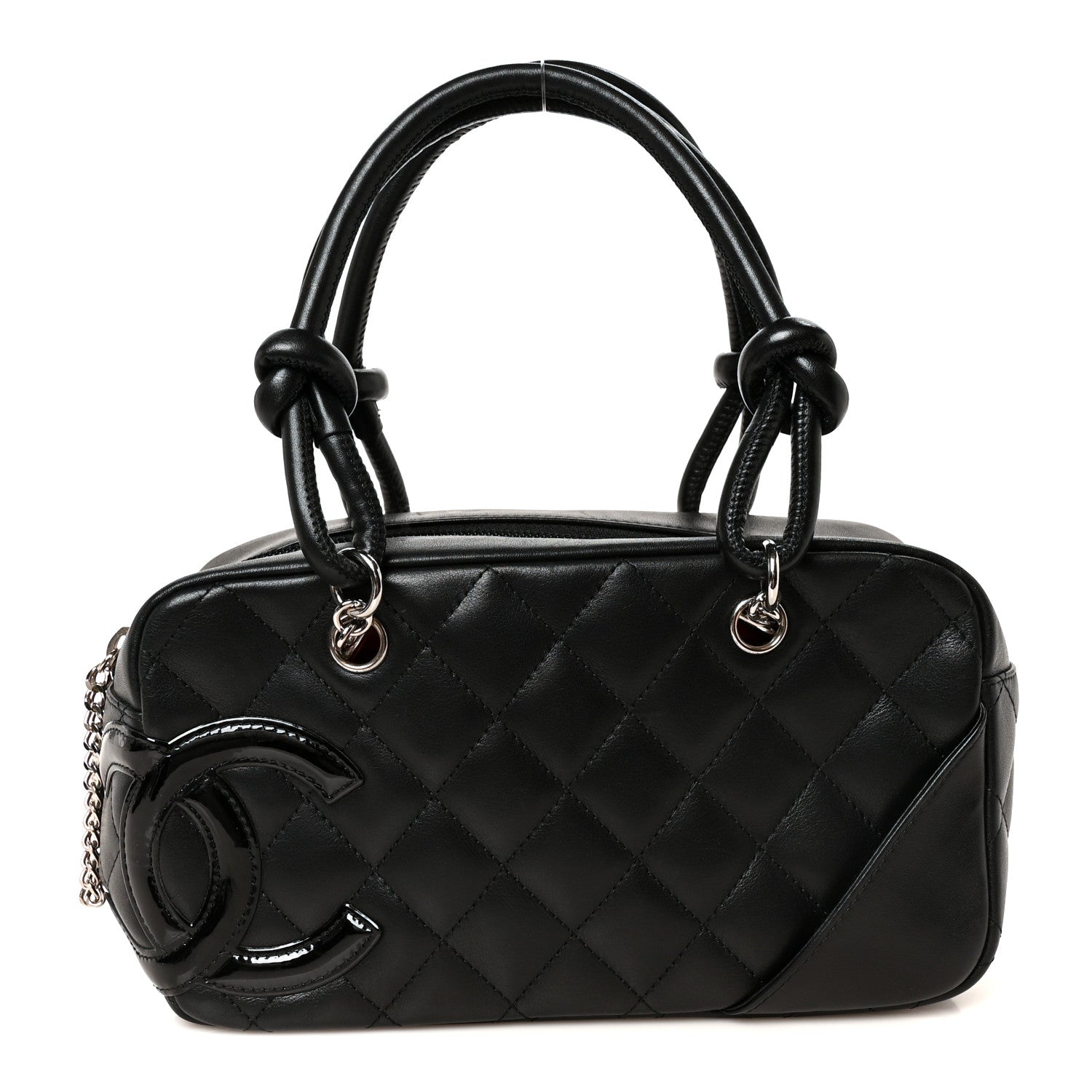 Chanel Calfskin Quilted Small Cambon Bowler Black 1 of 11