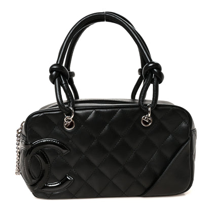 Chanel Calfskin Quilted Small Cambon Bowler Black 1 of 11