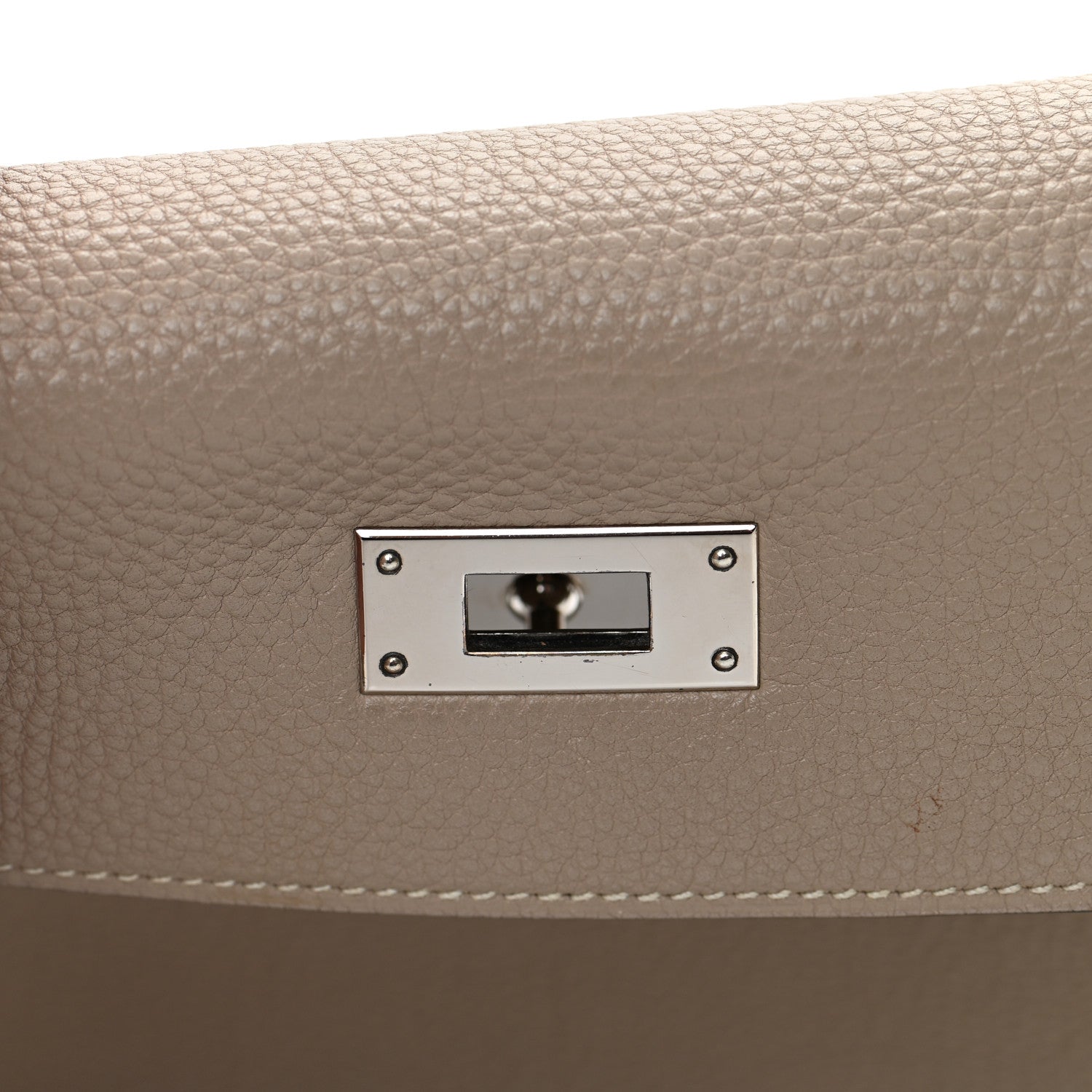 Hermes Taurillon Clemence Kelly Retourne 28 Gris Tourterelle 29 of 43