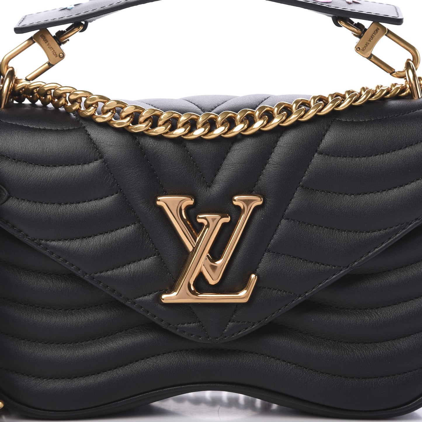 Calfskin New Wave Chain MM Black