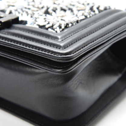 Chanel Lambskin Satin LED Metal Small Boy Flap Black 11 of 19