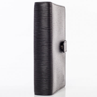 Louis Vuitton Epi Medium Ring Agenda Cover Black 4 of 8