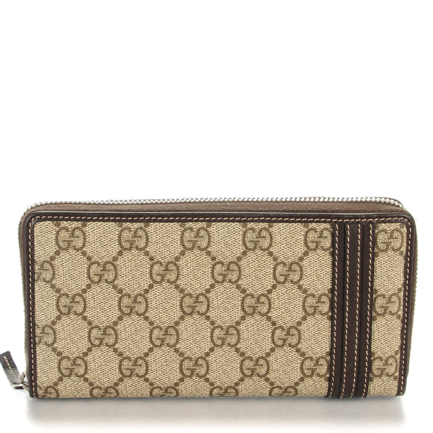 Monogram GG Supreme Zip Around Wallet Cocoa
